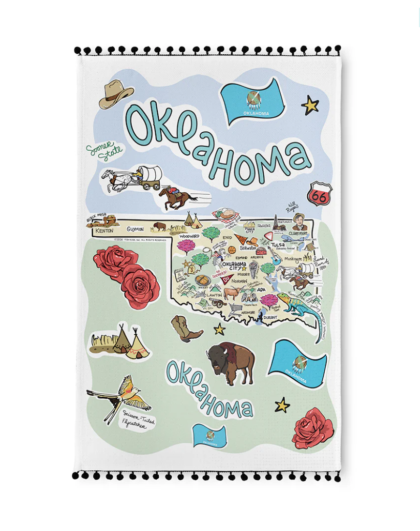 Swig Oklahoma Tea Towel