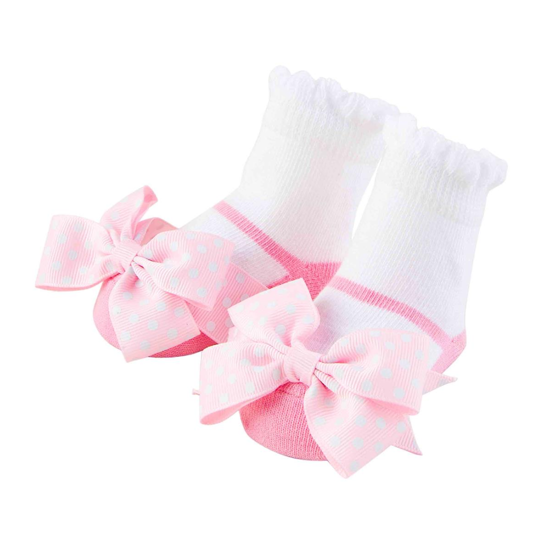 Baby Pink Bow Socks