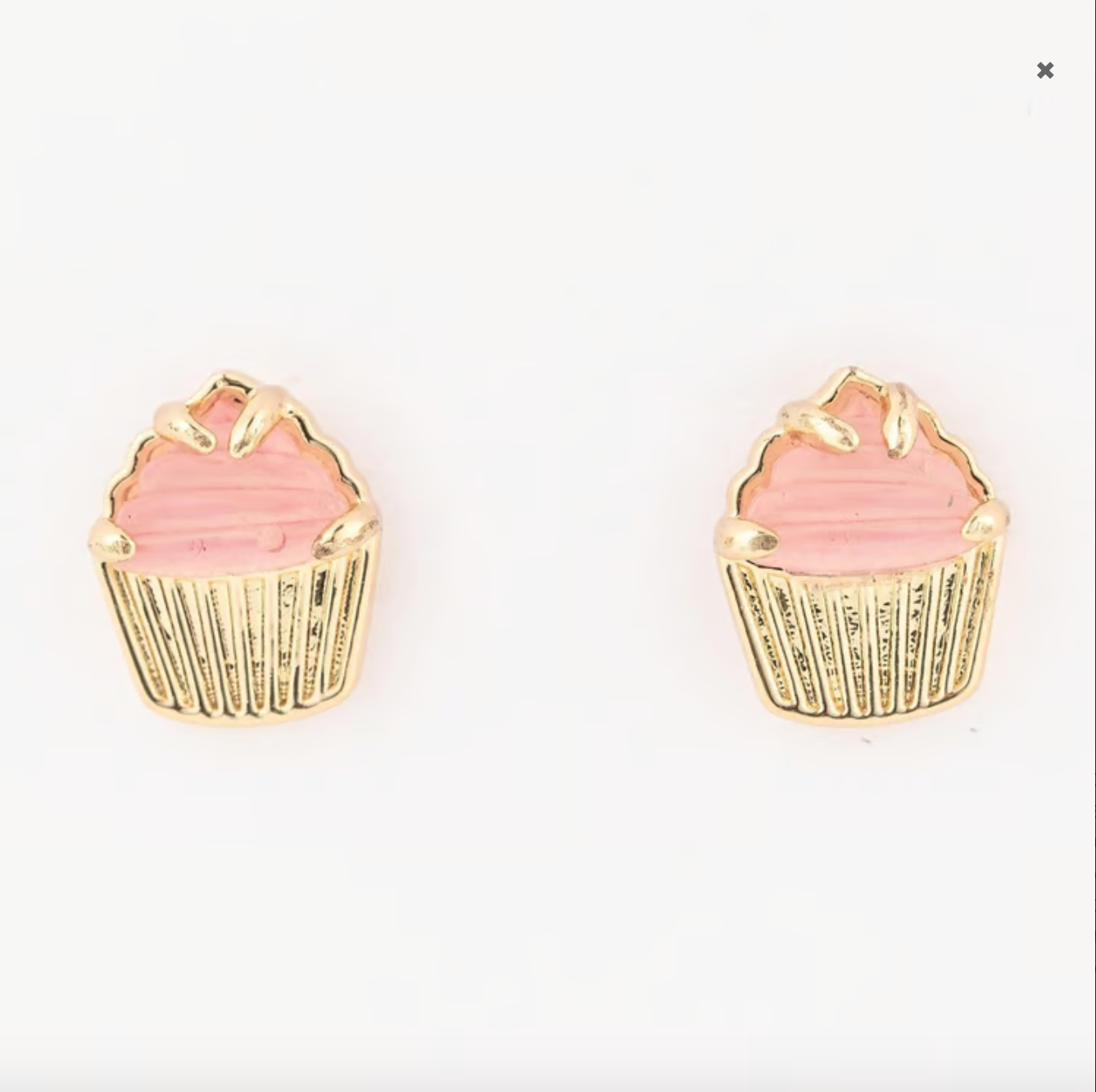 Girls Sweet Cupcake Earrings Michelle McDowell