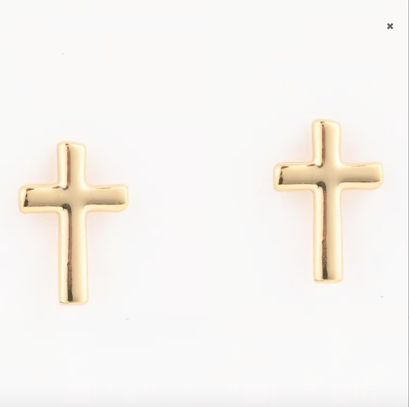 Girls Little Cross Earrings Michelle McDowell