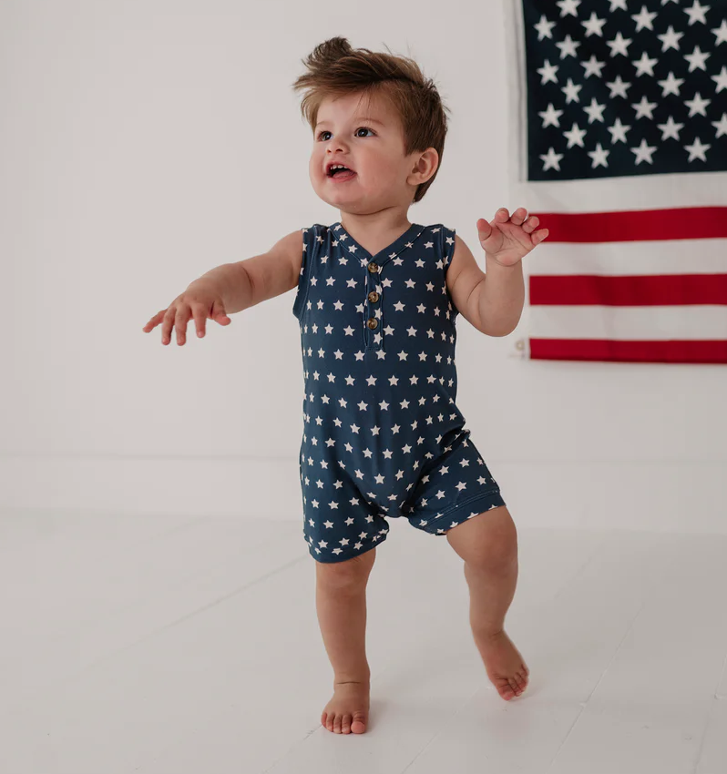 Boys Sleeveless Romper American Stars
