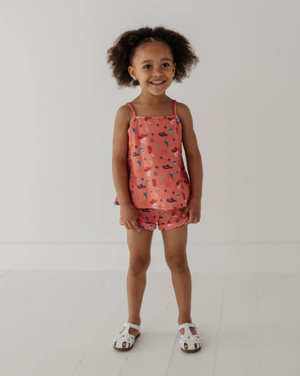 Girls Gauze Tank & Short Set American Cowgirl