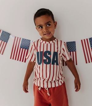 Boys Short Sleeve Tee USA
