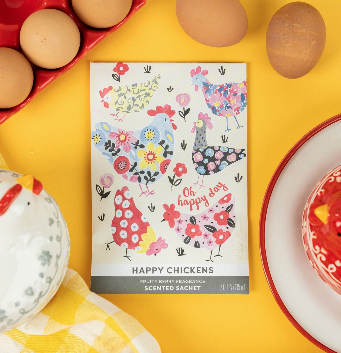 Happy Chickens Scented Sachet