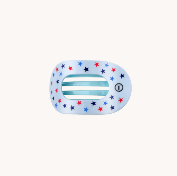 Teleties Tiny Flat Round Clip-United We Sparkle