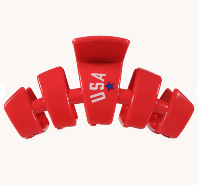 USA Red Classic Large Hair Clip