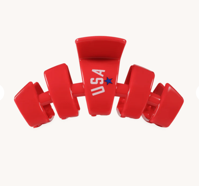 USA Red Classic Medium Hair Clip