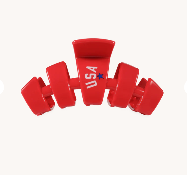 USA Red Classic Small Hair Clip