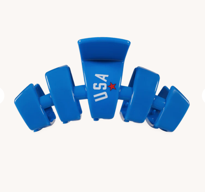 USA Blue Classic Medium Hair Clip
