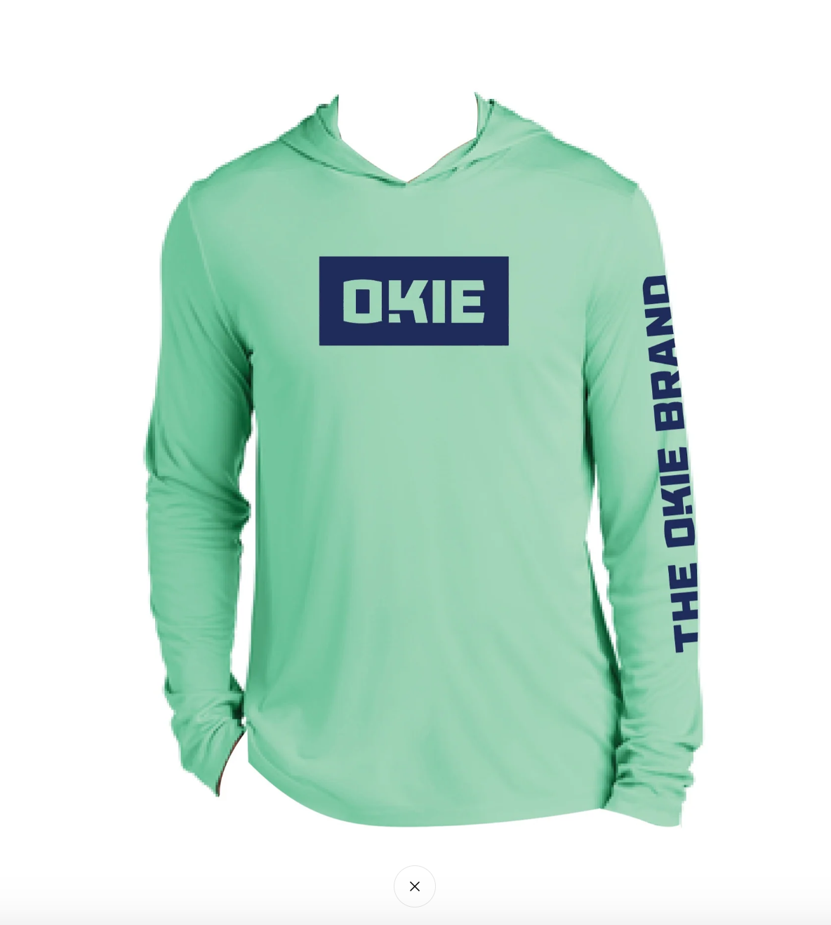 Okie Performance Hoodie SPF LS Lime Green