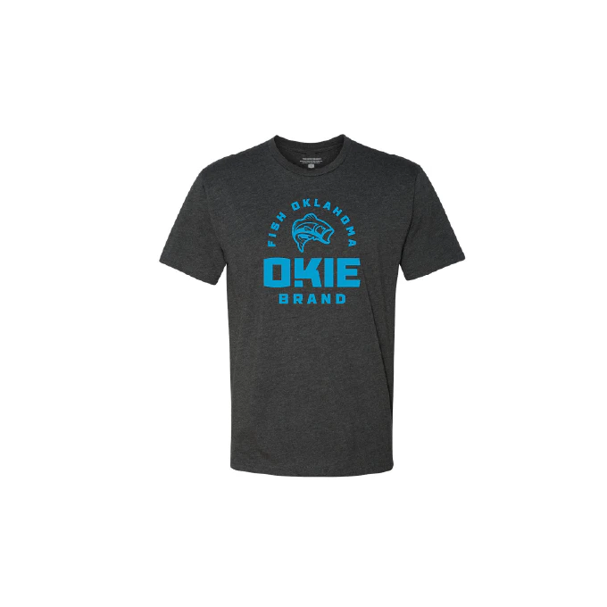 Fish Oklahoma Graphic Tee Charcoal