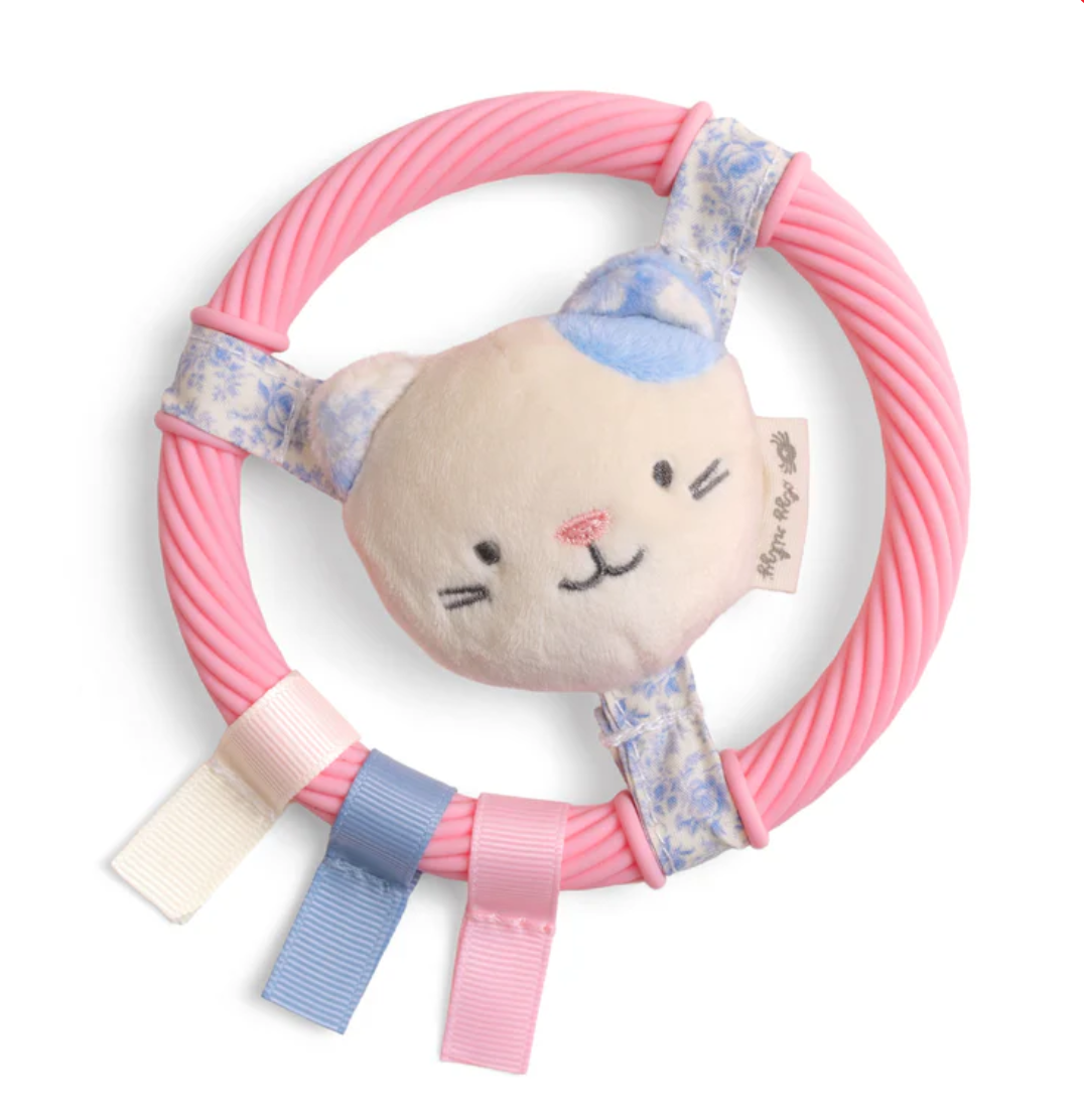 Itzy Ring Pal Teething Ring Cat