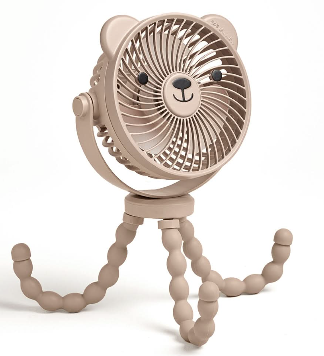 Itzy Breeze 3 Speed Stroller Fan Taupe