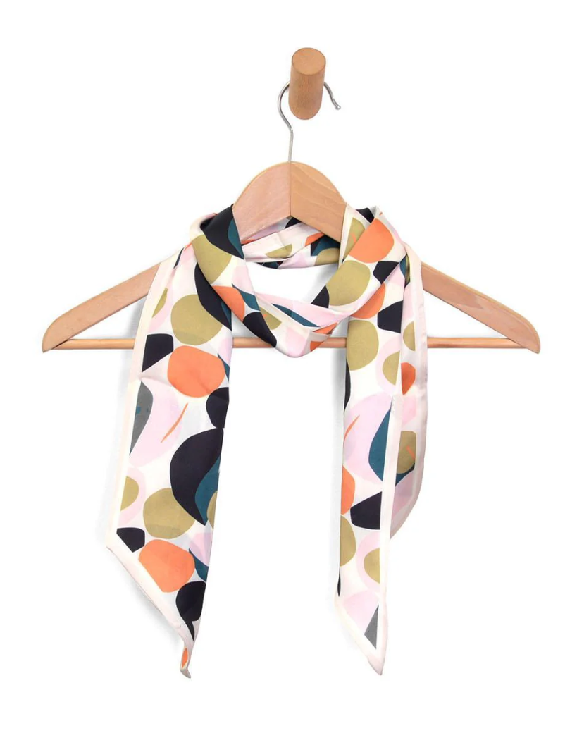 Multi Abstract Double Sided Scarf 145x13