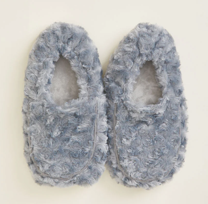 Grey Curly Slippers Warmies