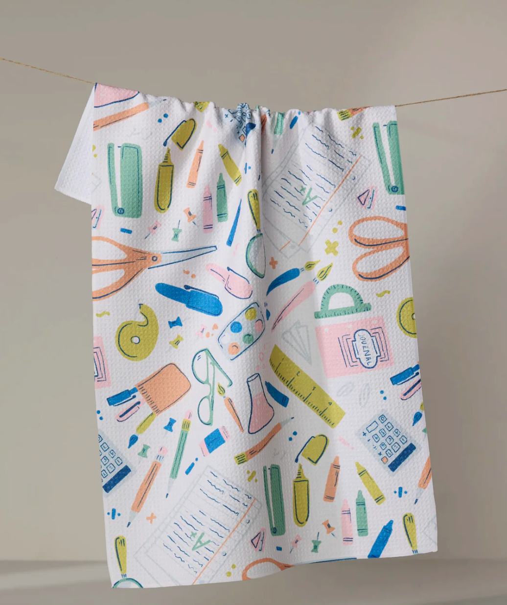 School Days Light Kitchen Tea Towel