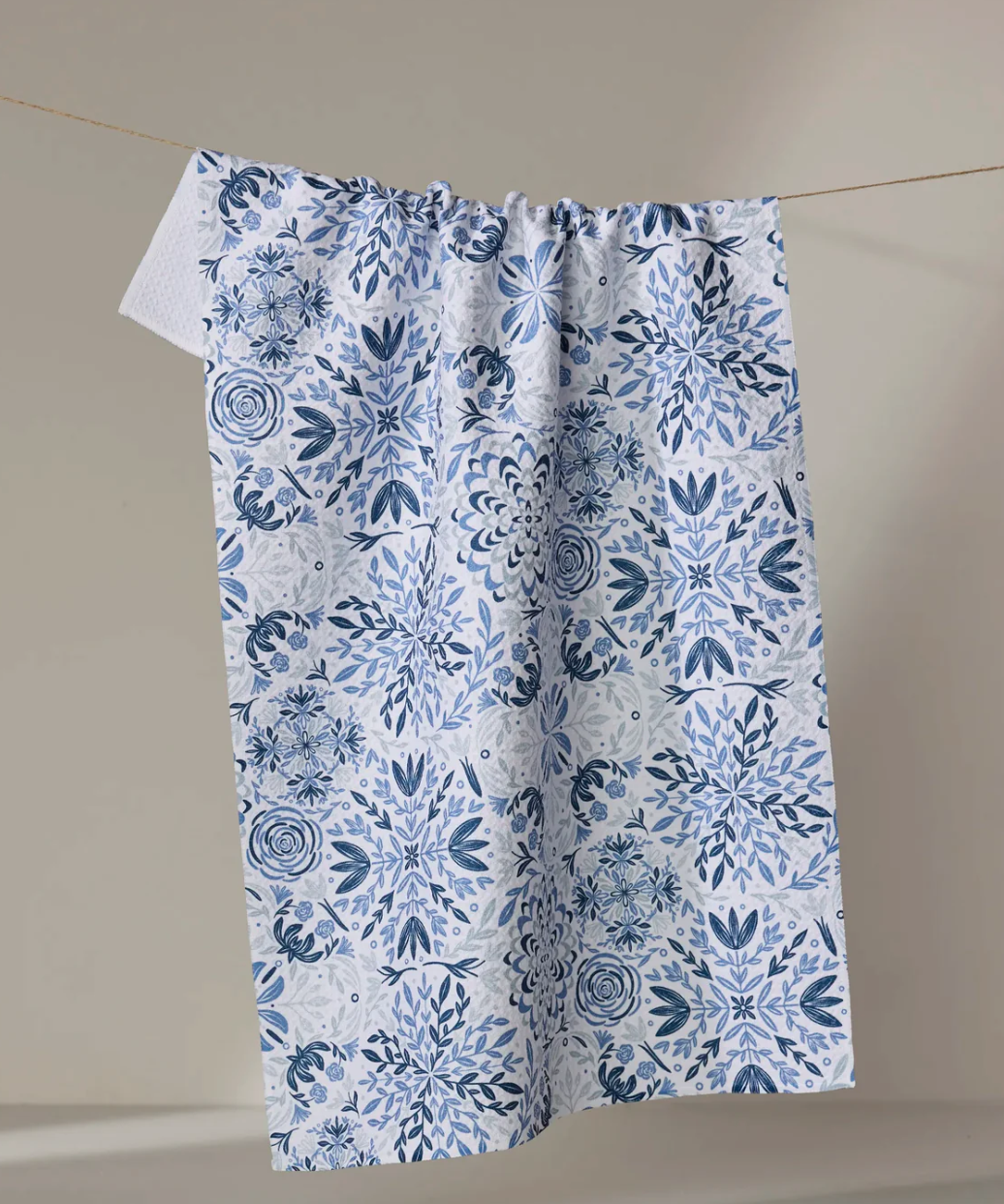 Floral Medallions Kitchen Tea Towel