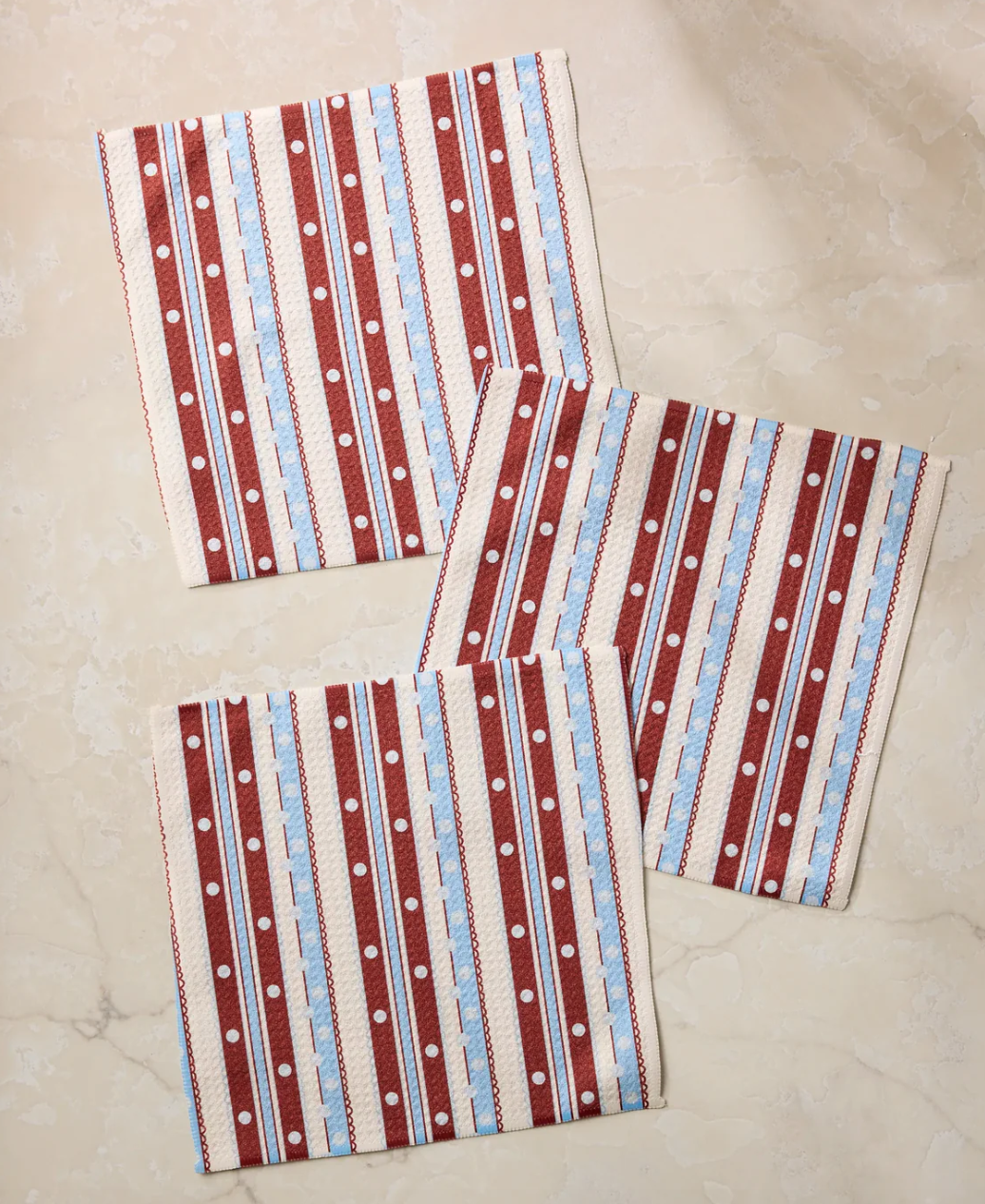 Blue Skies Stripes Dishcloth