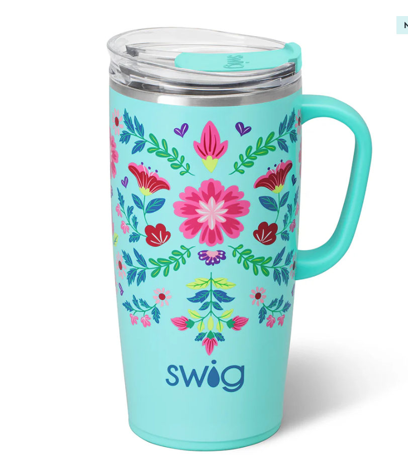 Flora Azul Travel Mug 22oz