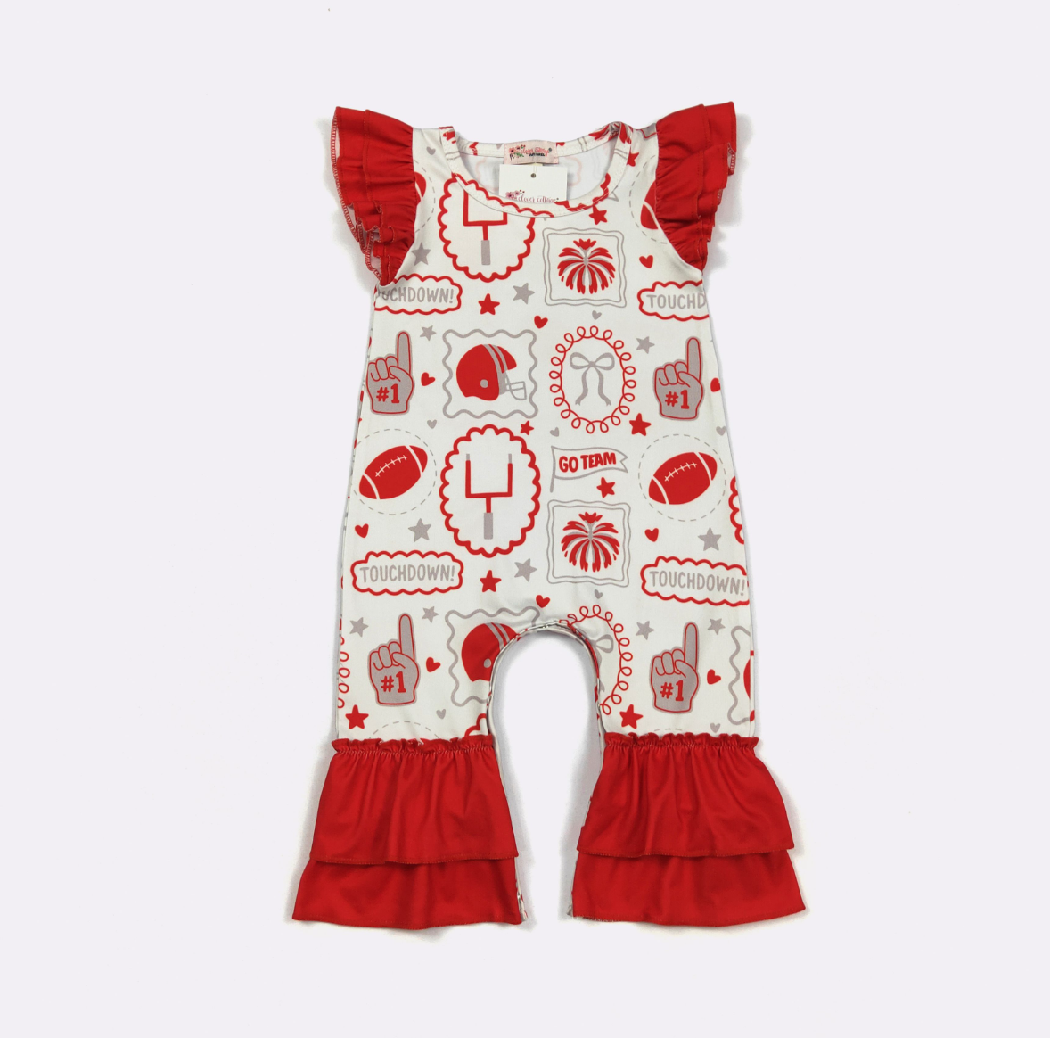 Red Go Team Baby Romper