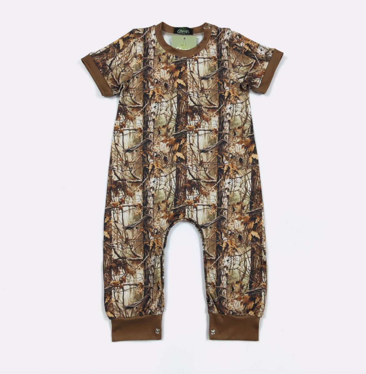 Tree Camo Boy Romper