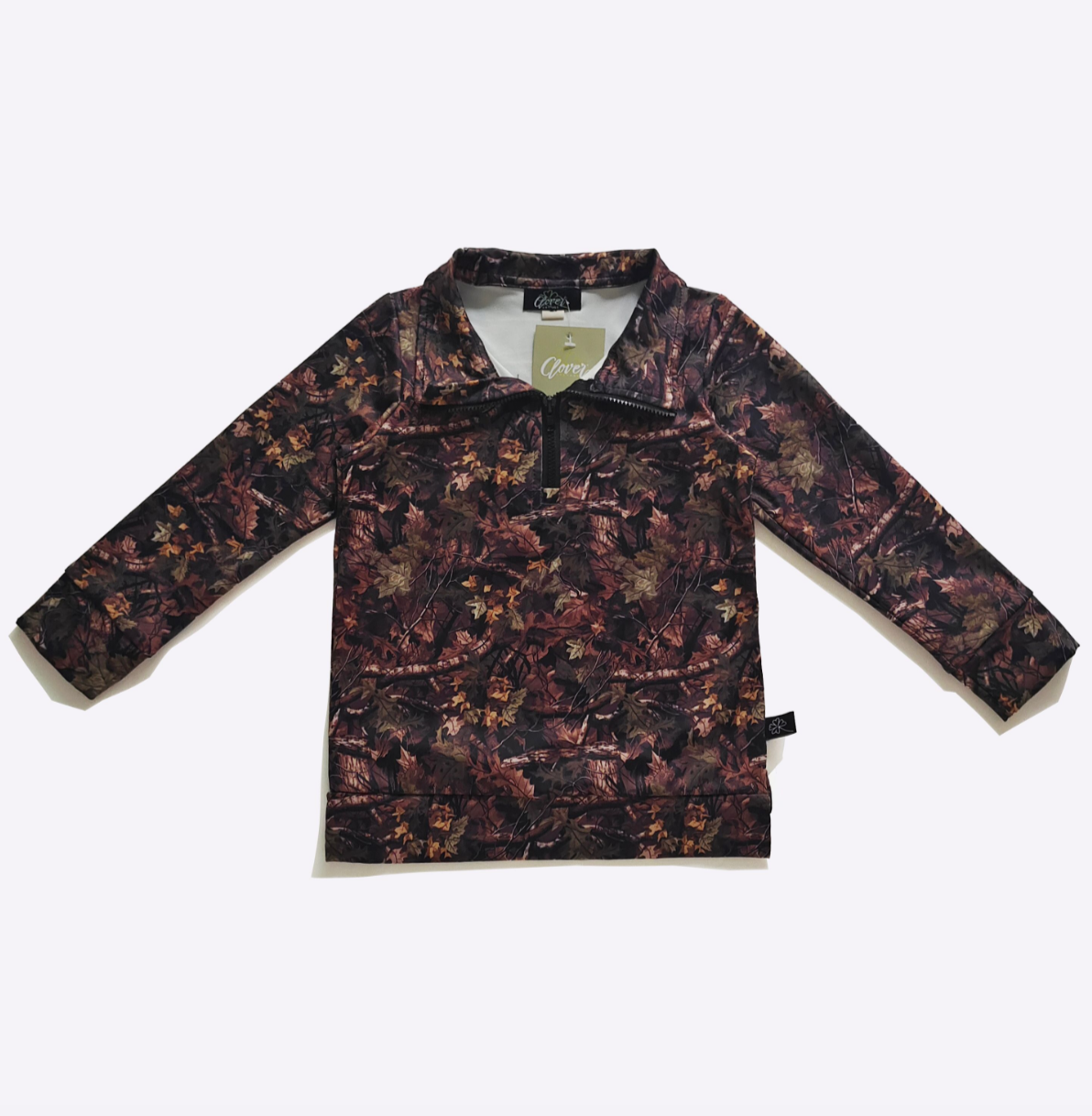 Leafy Camo Quarter Zip Shirt