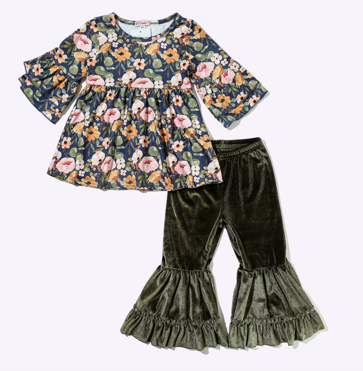 Fall Floral Pant Set