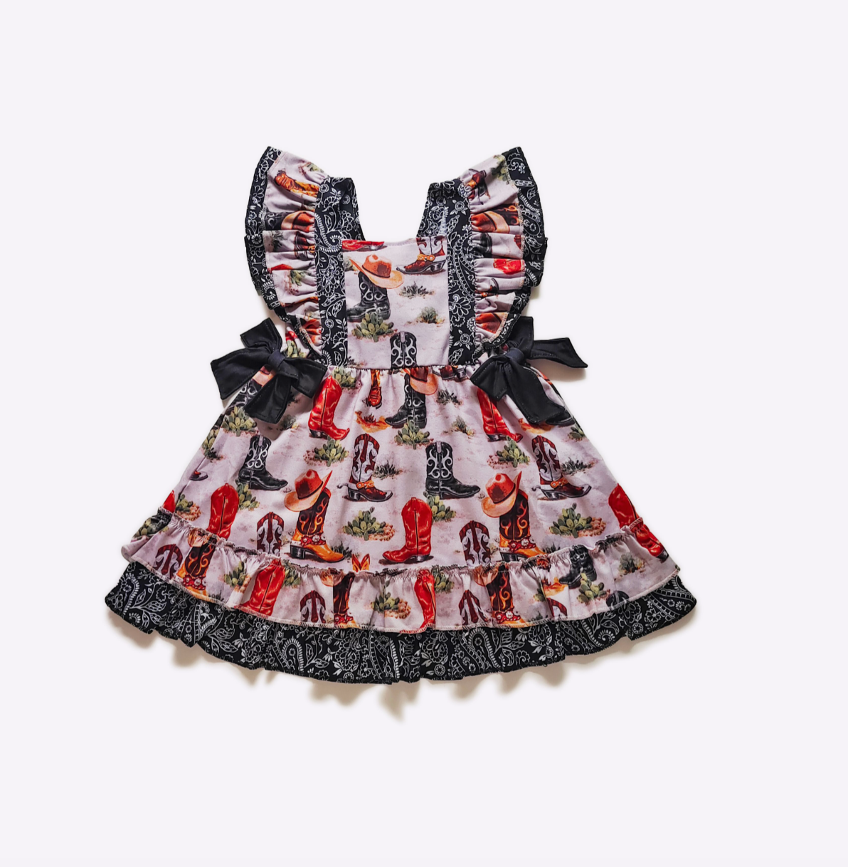 Bandana Boots Girl Dress
