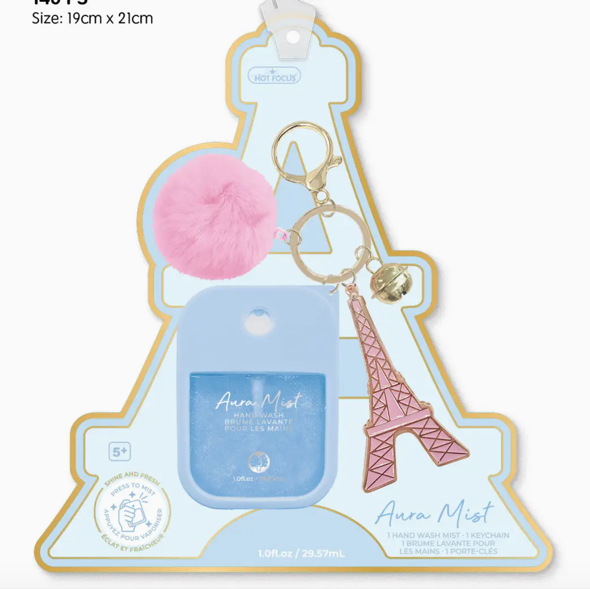 Aura Mist Hand Wash Keychain Paris
