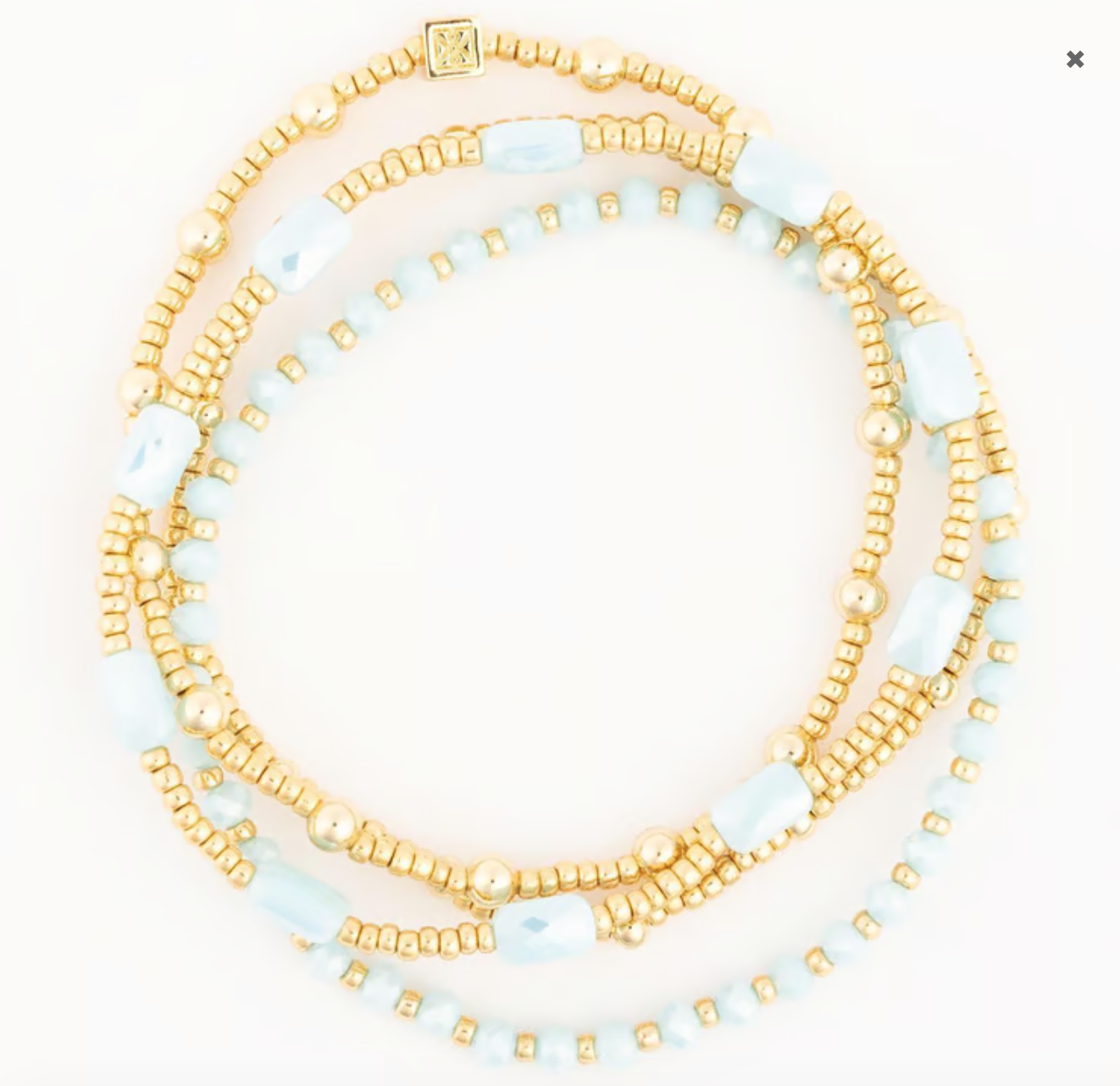 Jolie Gold & Blue Bracelets