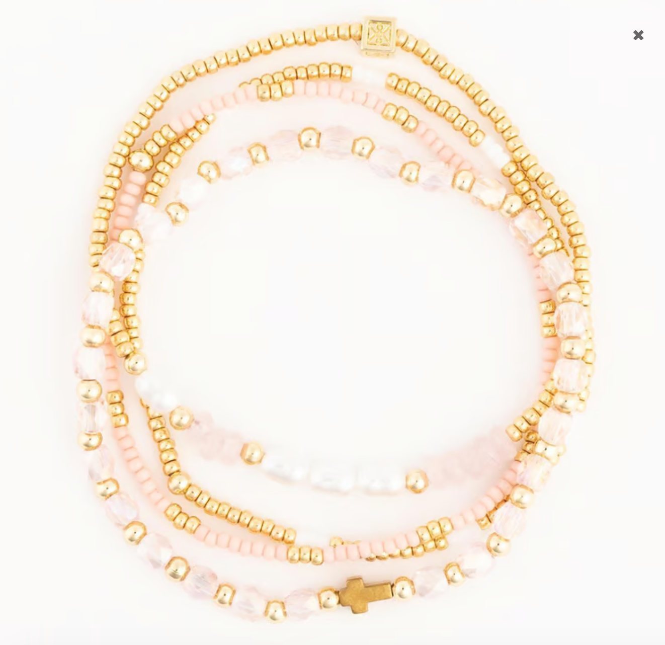 Kinsley Gold & White Bracelets