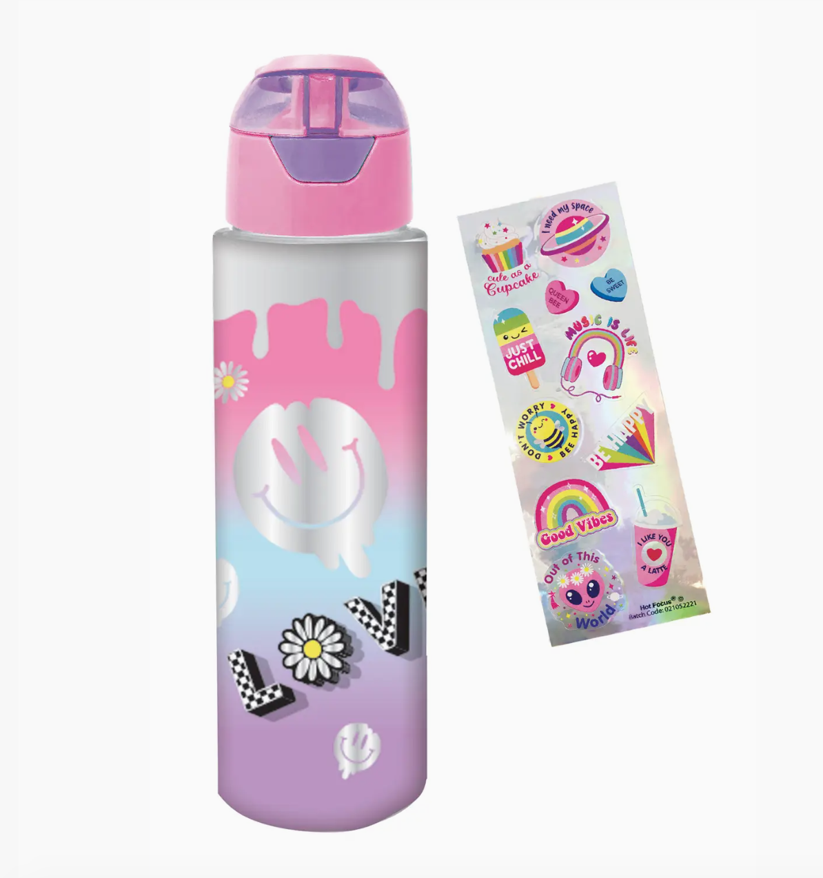 Cool Vibes H20 Bottle With Stickers