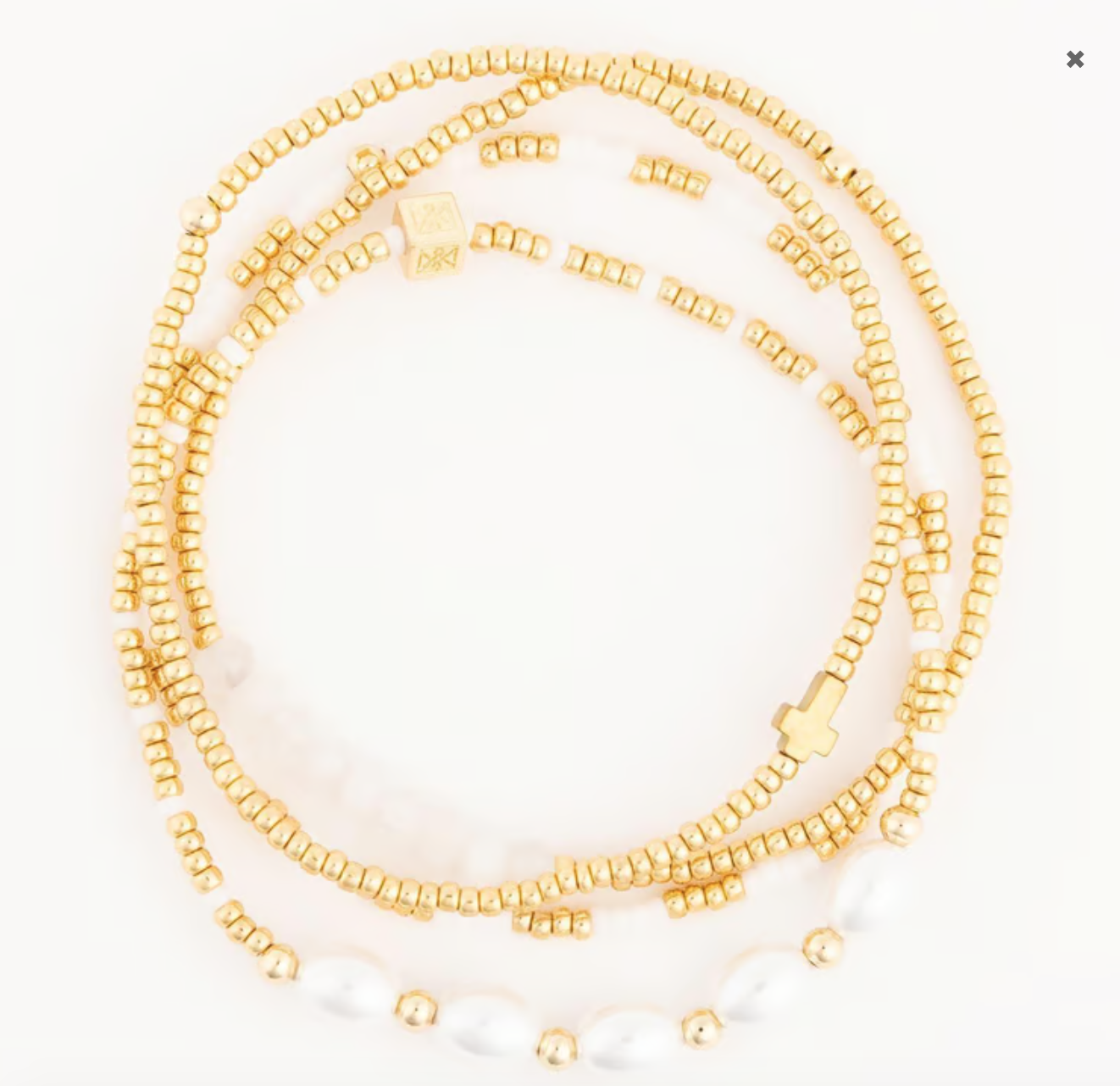Sienna Gold & Pearl Bracelets
