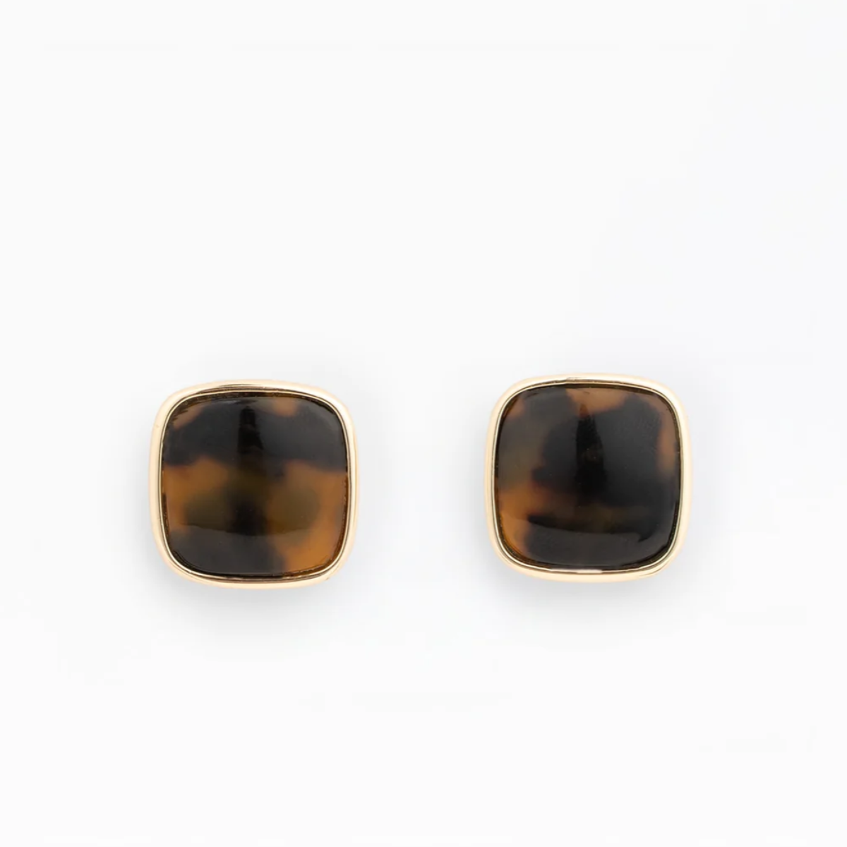 Ruth Tortoise Stud Earrings