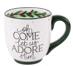Oh Come Let Us Adore Him Mug