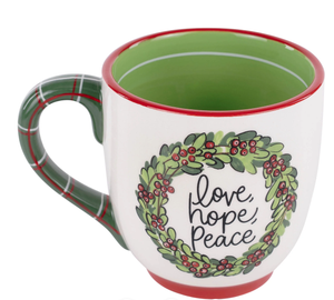 Love, Hope & Peace Cardinal Bird Mug
