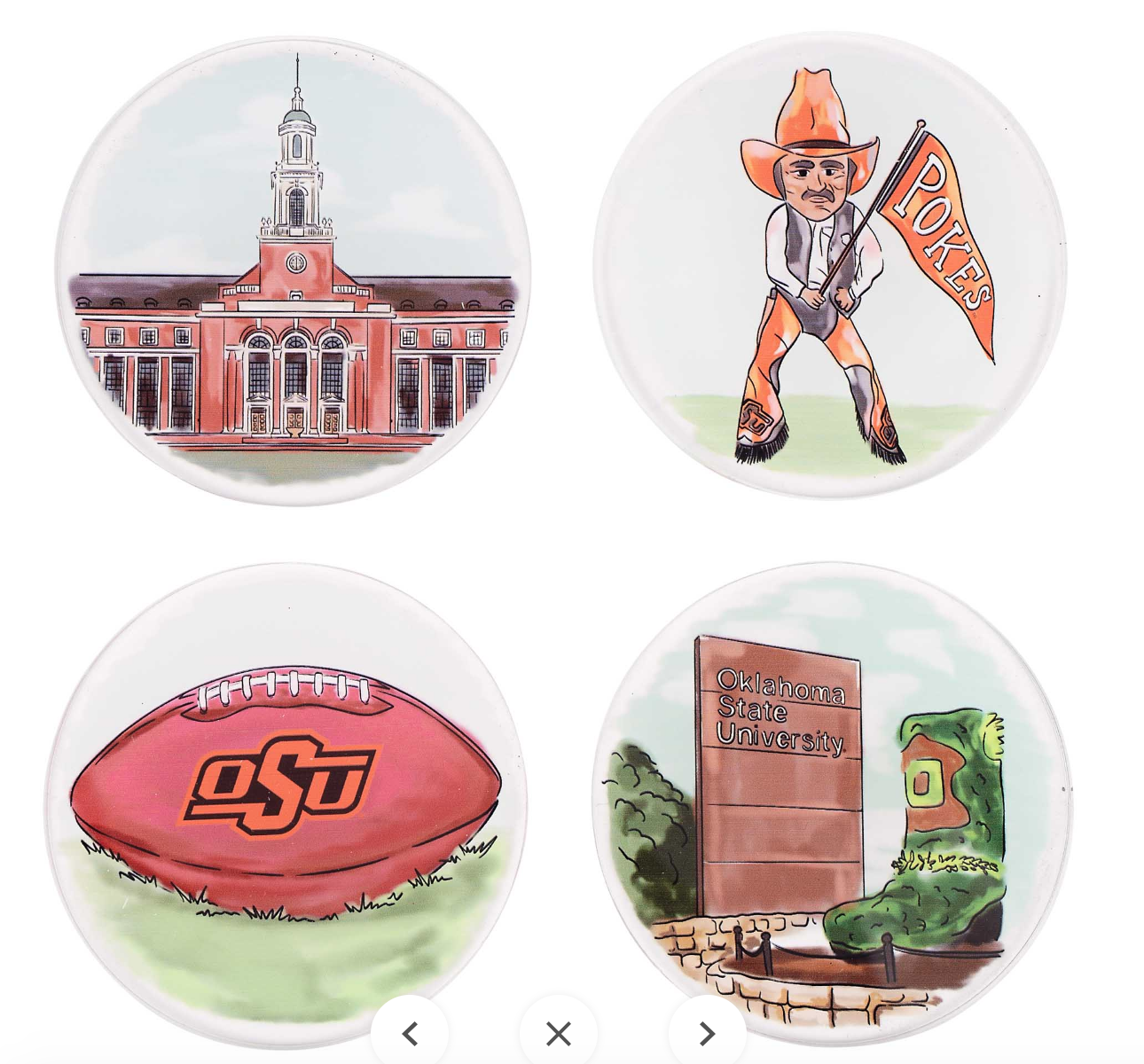 Oklahoma State Coaster Set of 4