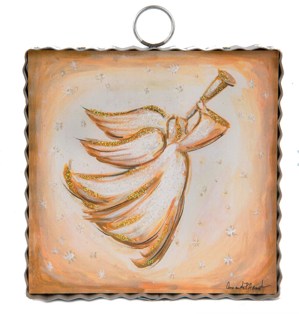 Mini Hamilton Heralding Angels Galvanized Art