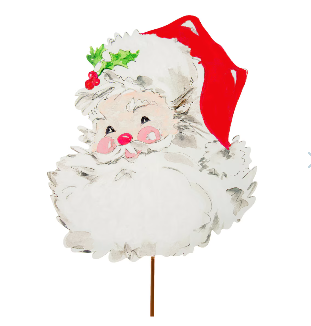 The Round Top Becks Red Santa Yard Stake