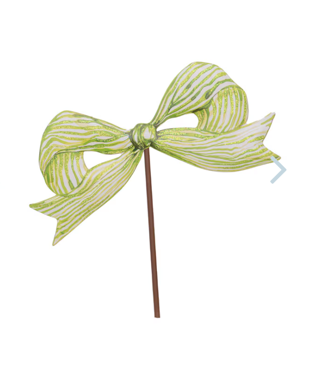 Becks Green Bow Small Yard Stake