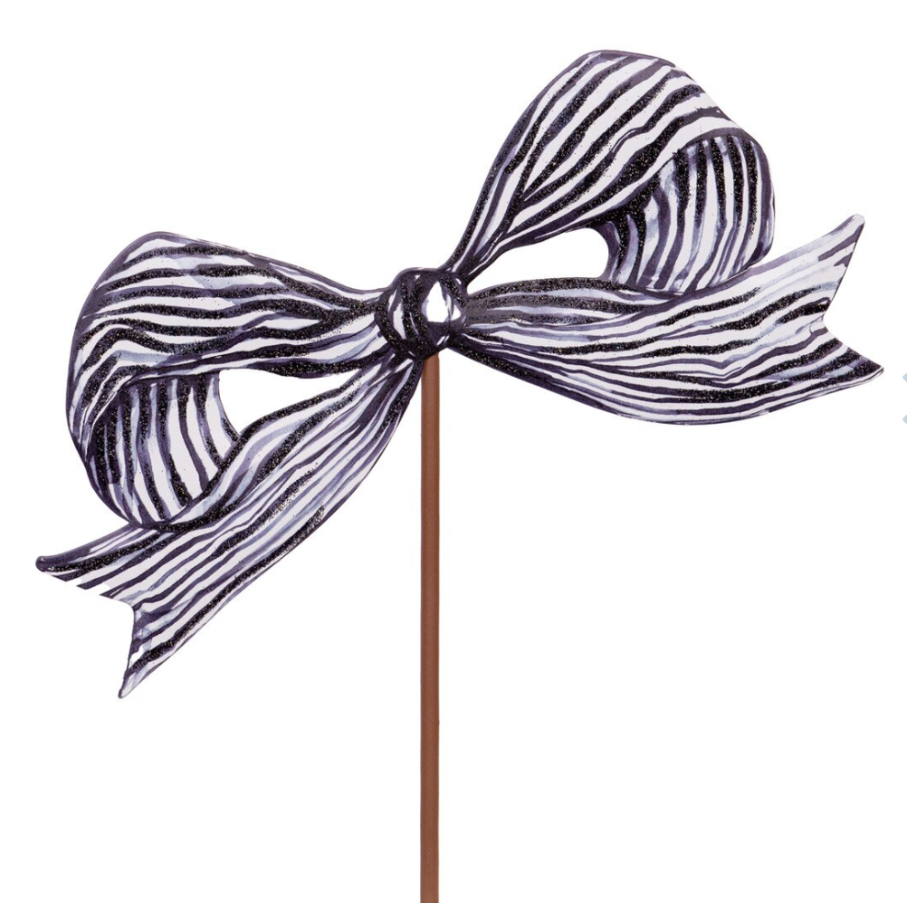 Becks Black Bow Small Yard Stake