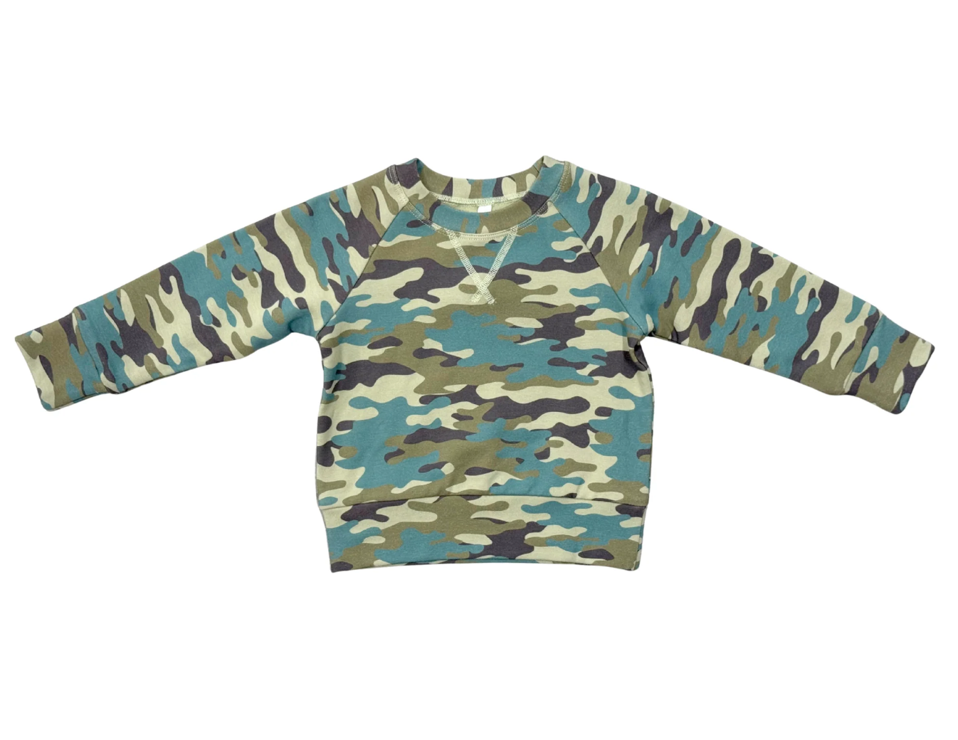 Boy's Raglan Sweatshirt Camouflage