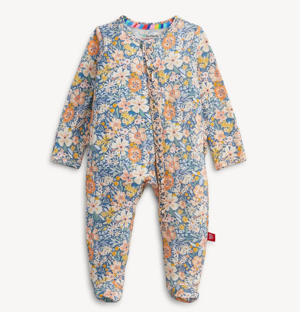 Flora Magnetic Modal Ruffle Footie