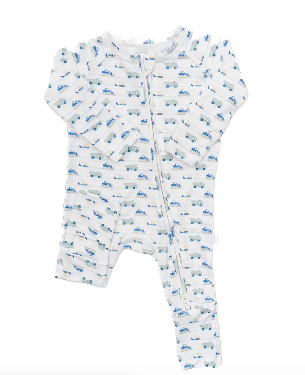 Construction Zone Sleep Romper