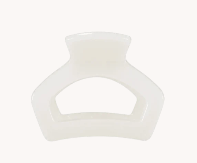 Coconut White Petite Open Hair Clip