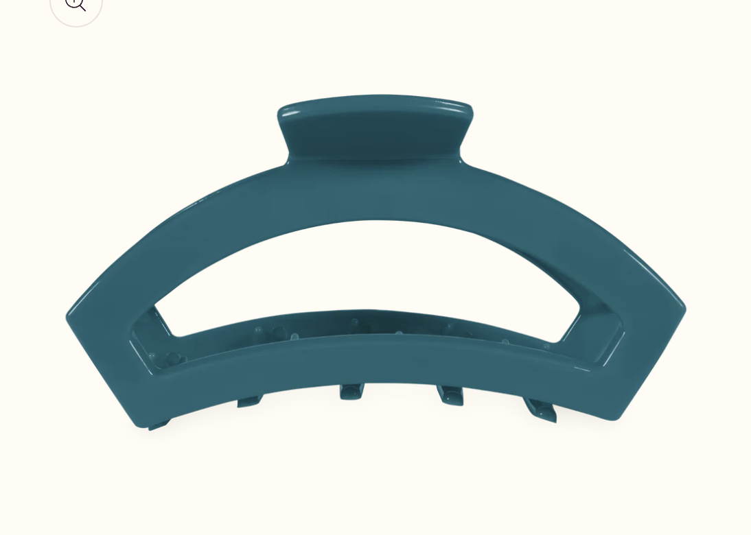 Teal With It Open Large Hair Clip