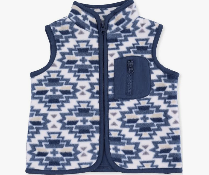 Fleece Zip Vest Southwest Navy