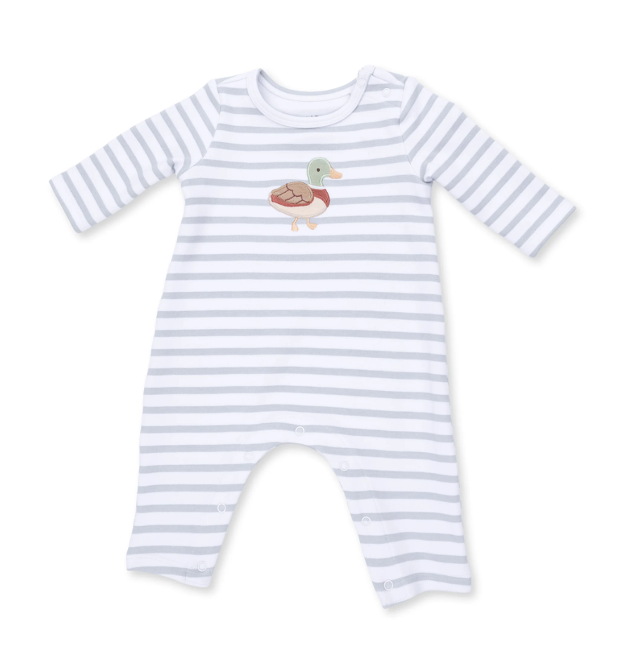 Mama Mallard Long Sleeve Snap Shoulder Romper