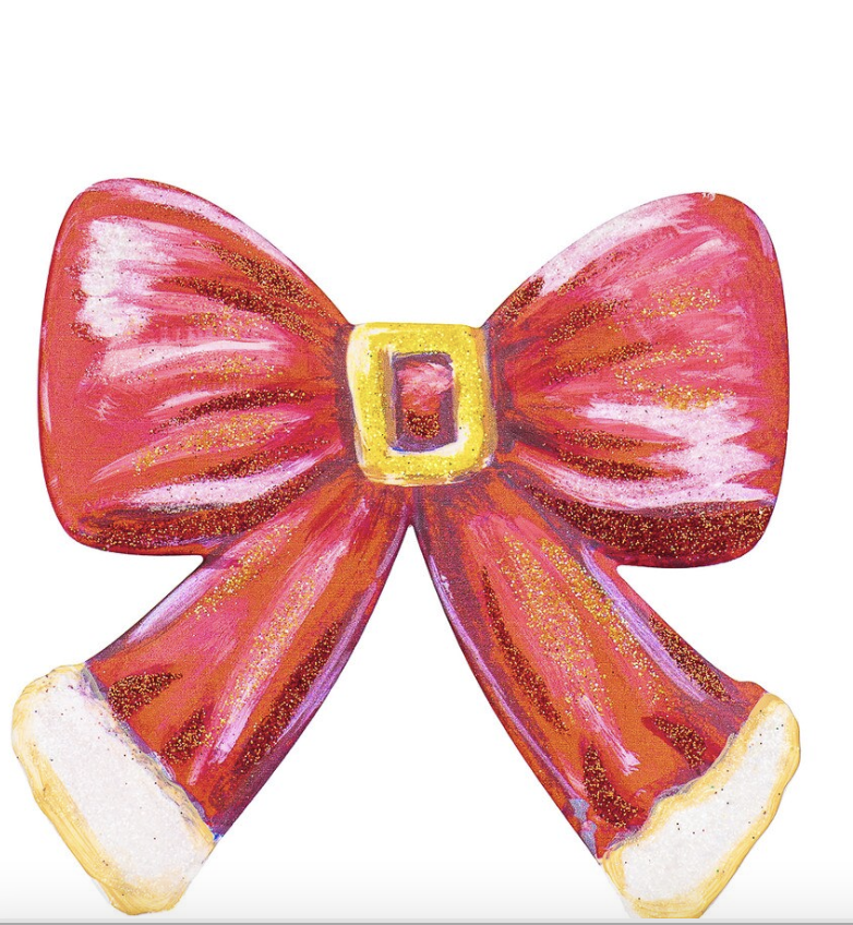 Santa Suit Bow Magnet