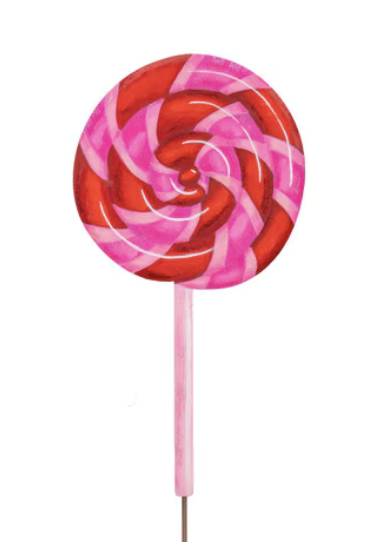 Pinkmas Lollipop Yard Stake